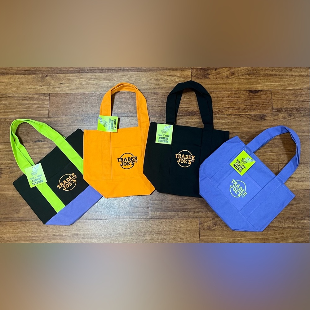 Trader Joe's Canvas Tote Bags Bundle